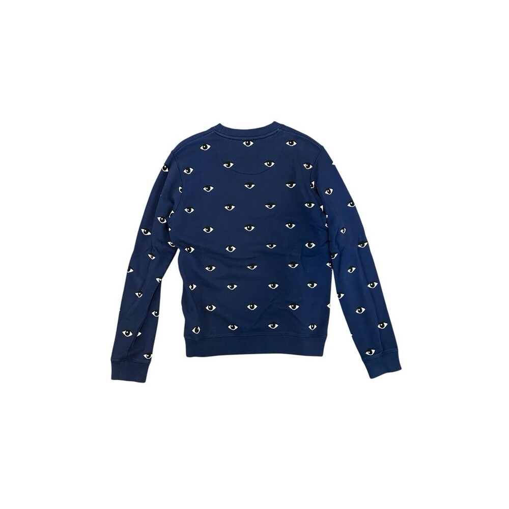Kenzo All Over Eye Print Sweatshirt Medium Blue Navy - Picture 5 of 6